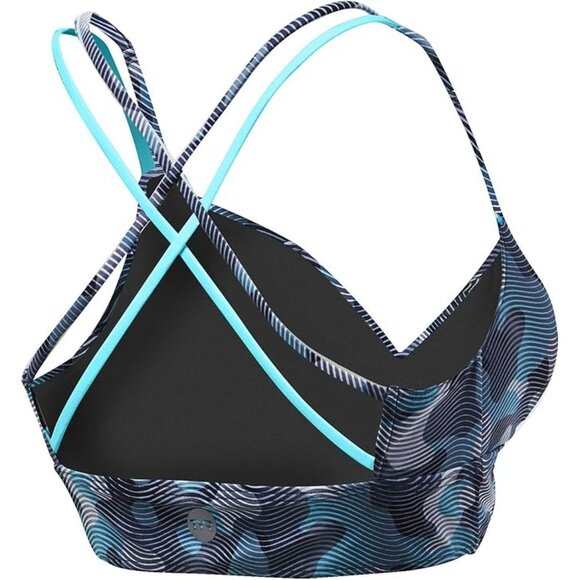 TYR Women's Lavare Brook Bralette Grey/Mint Small 4/6 - Picture 2 of 4